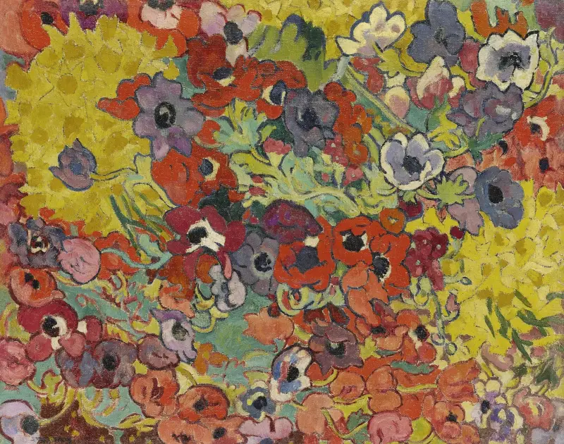 Blomsterrabatt av Louis Valtat
