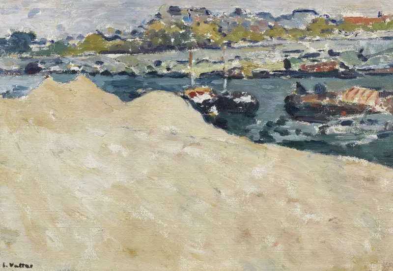 Sablières sur les quais de la Seine à Paris av Louis Valtat