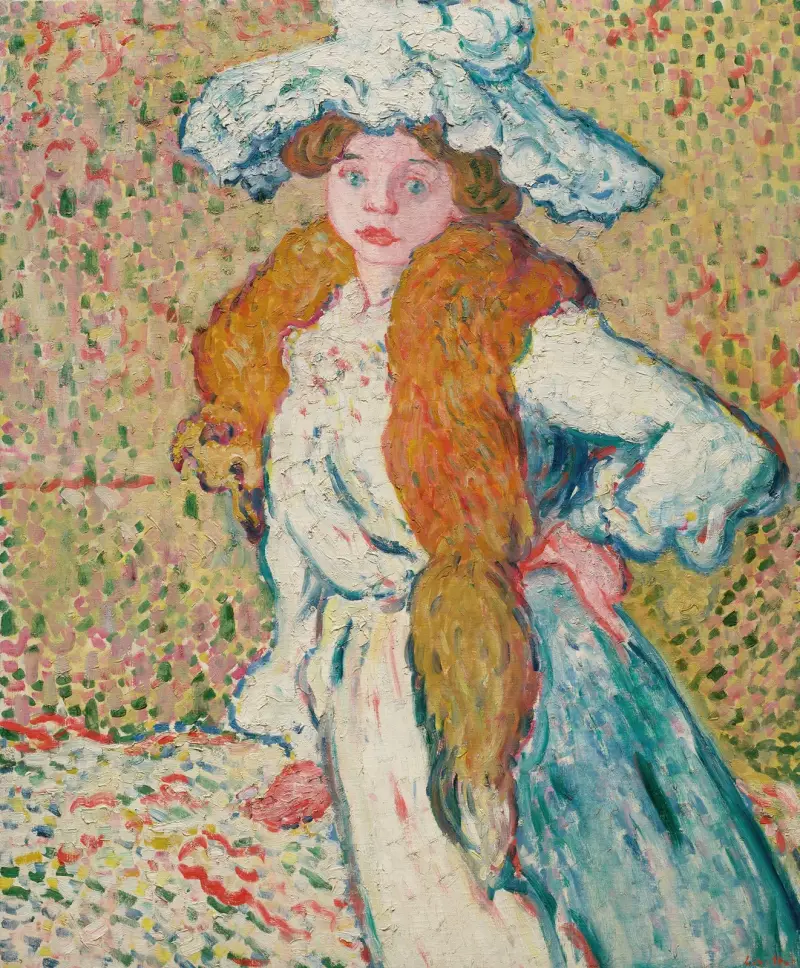 Suzanne med räv av Louis Valtat