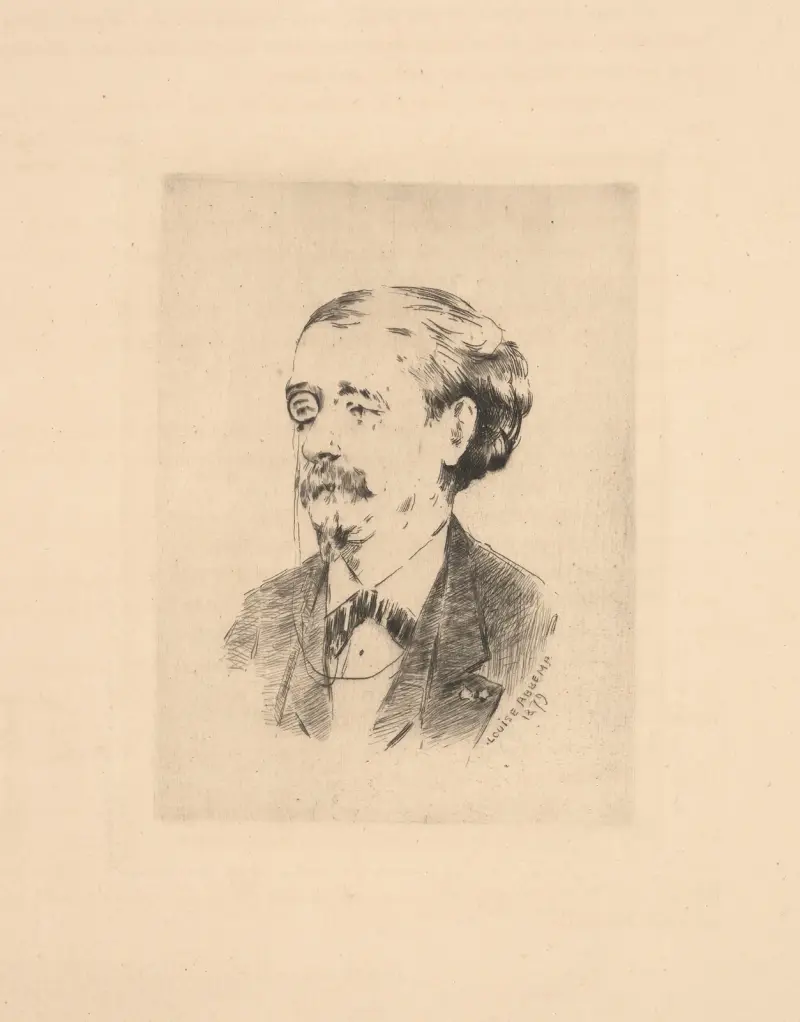 Jules Claretie, 1879 – nr 1 av Louise Abbéma