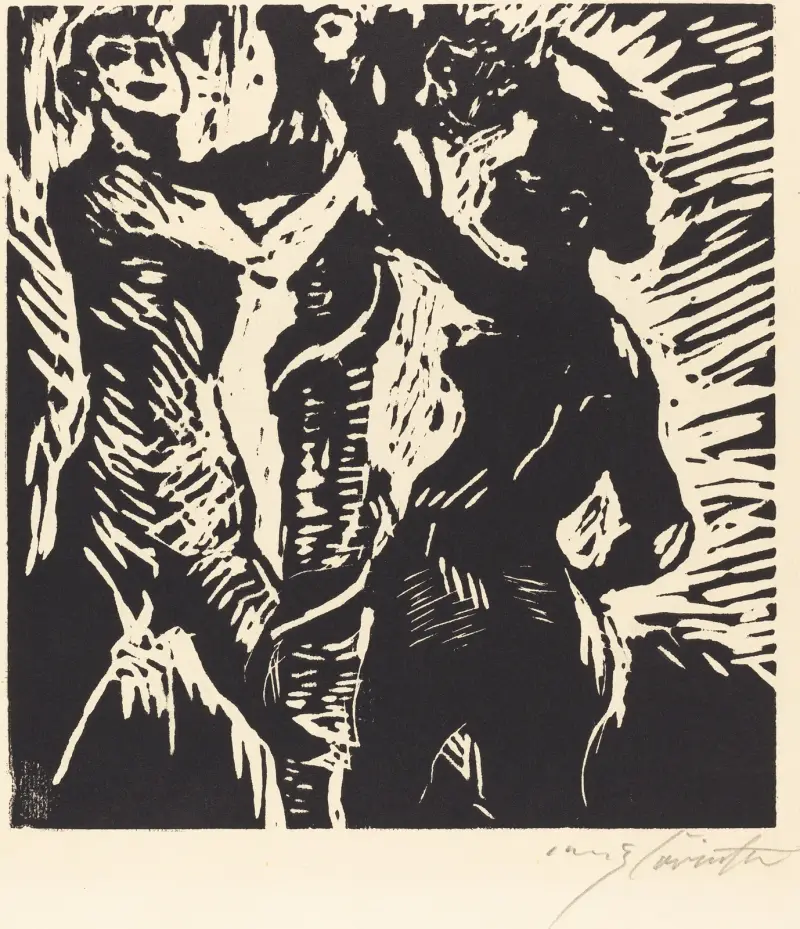 Adam and Eve (Der Sündenfall) von Lovis Corinth