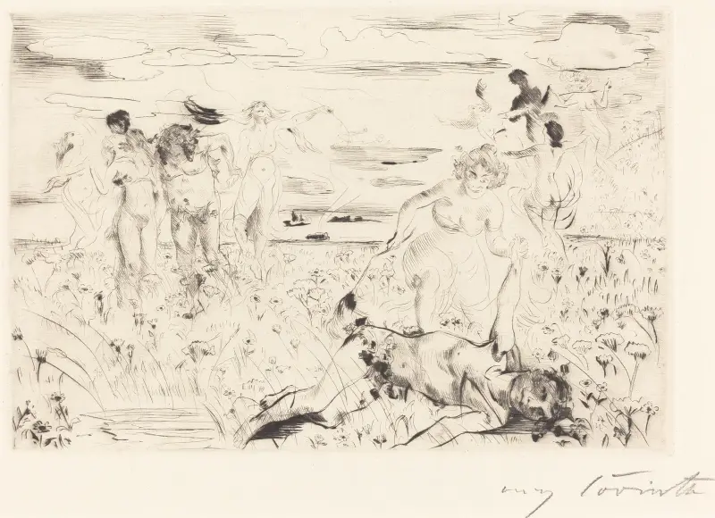 Bacchanal av Lovis Corinth