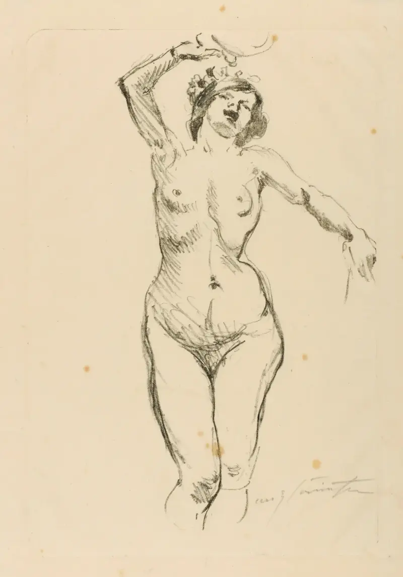 Bacchantin av Lovis Corinth
