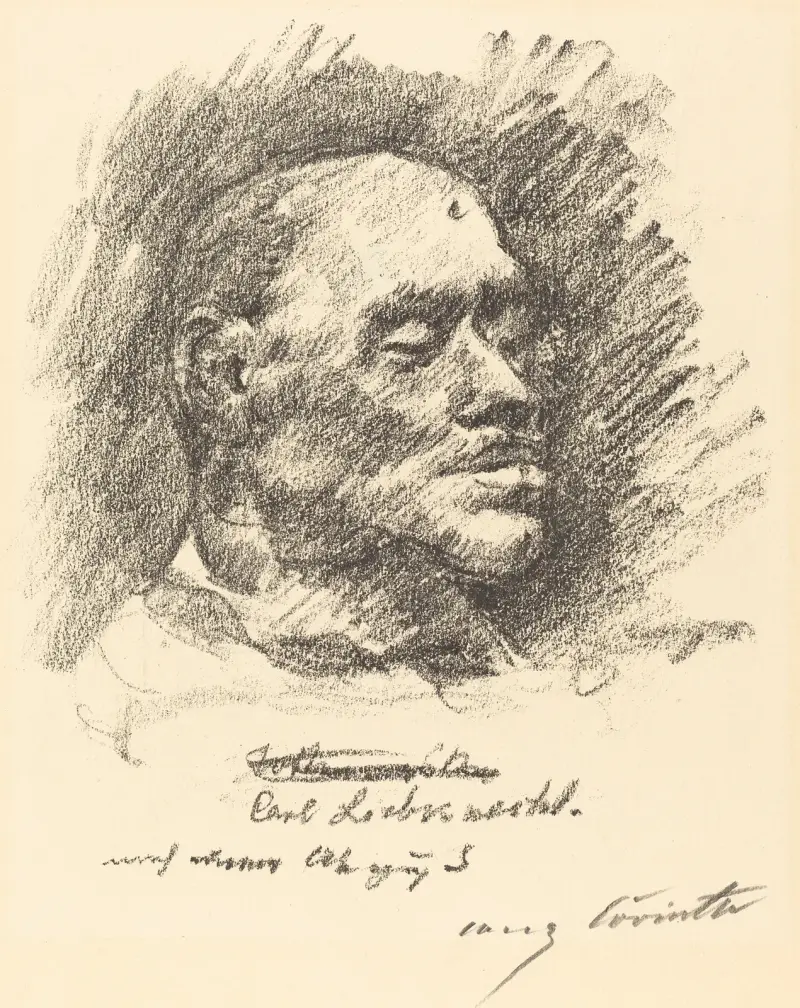 Carl Liebknecht (Totenmaske Liebknechts) von Lovis Corinth