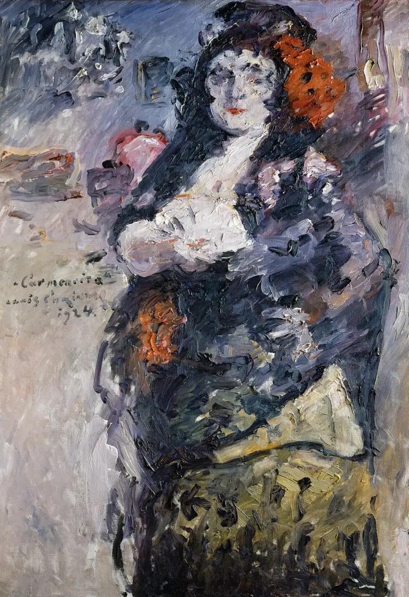 „Carmencita“, Porträt von Charlotte Berend-Corinth im spanischen Kostüm von Lovis Corinth