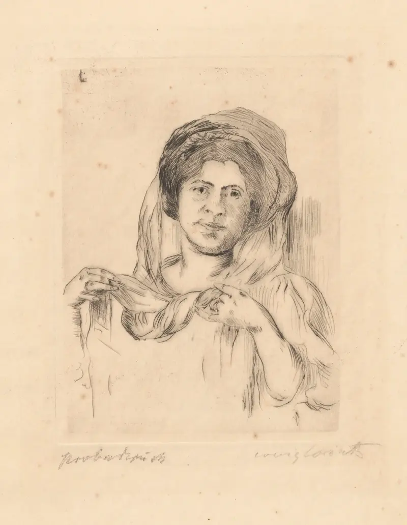 Dame mit Schleier (Charlotte Berend-Corinth) von Lovis Corinth