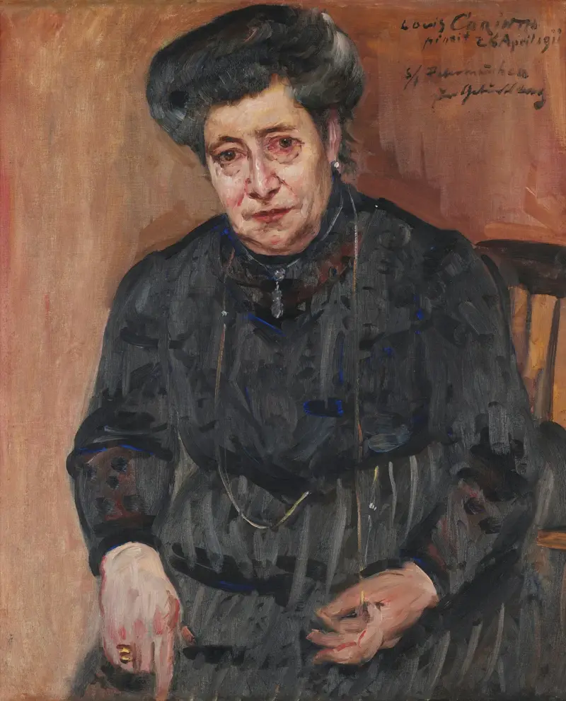 Damenporträt (Portrait of the artist’s mother-in-law) von Lovis Corinth