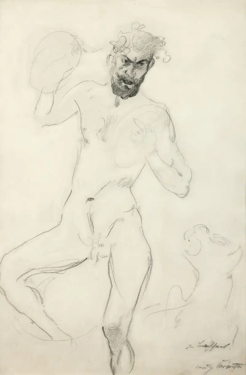 Bacchanten av Lovis Corinth