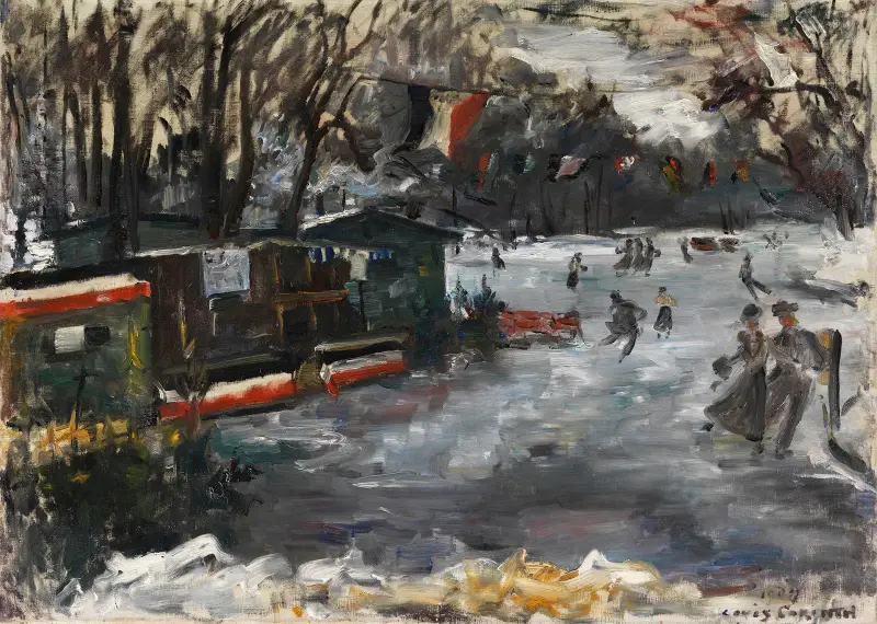 Bruslení v berlínském Tiergarten, Lovis Corinth
