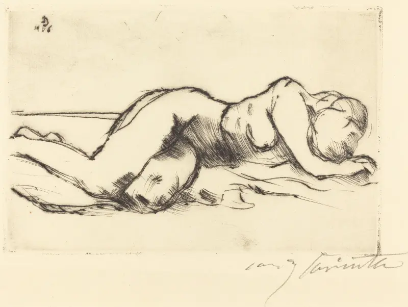 Kvinnlig nakenakt av Lovis Corinth