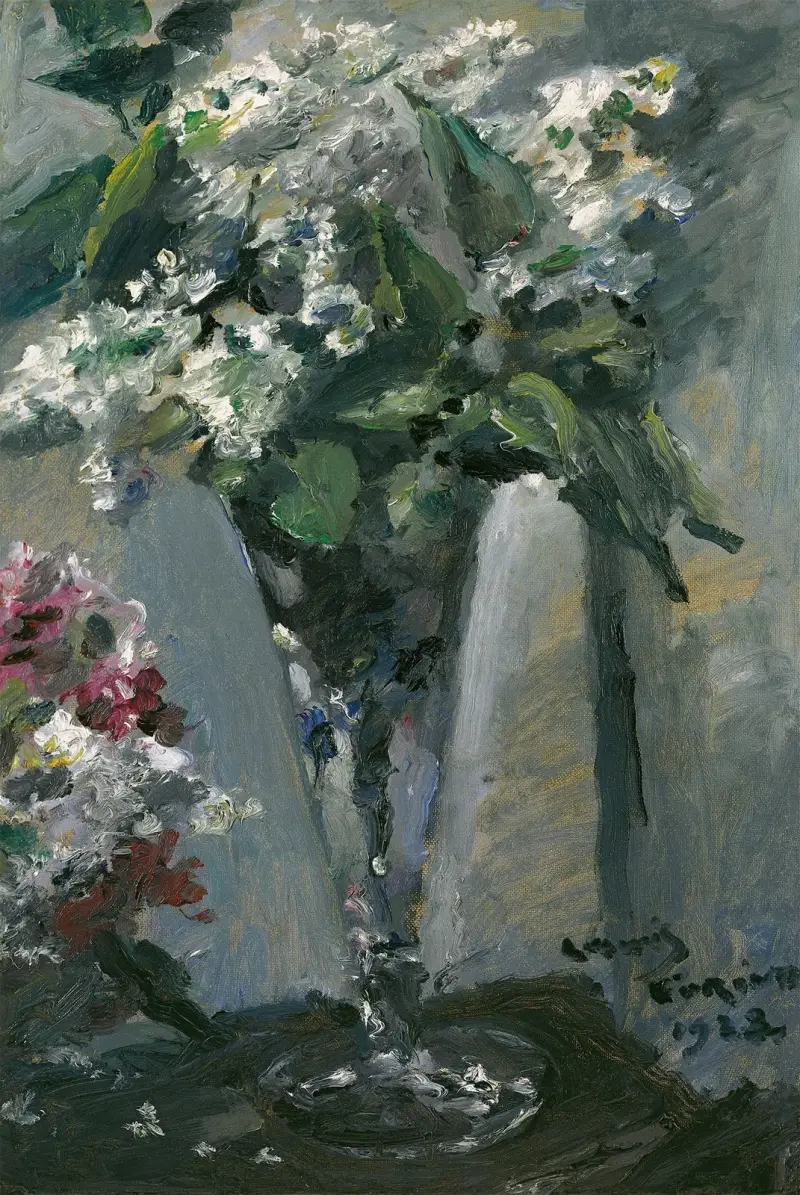 Flieder im Kelchglas von Lovis Corinth