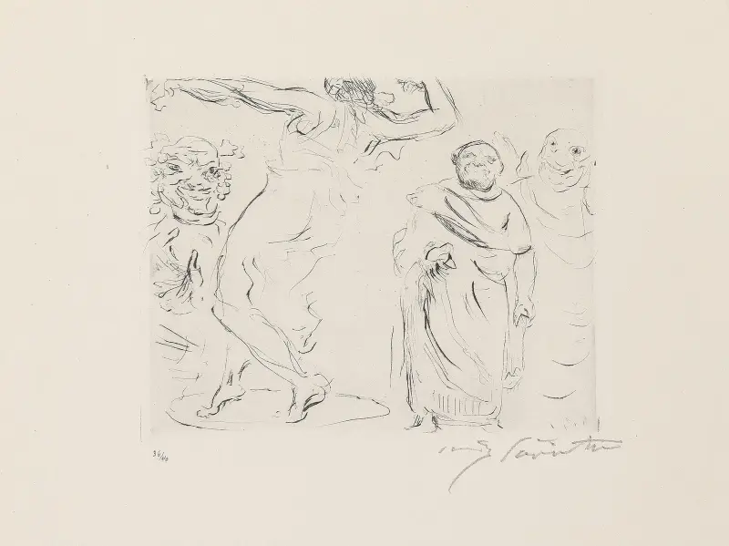 Gastmahl des Trimalchio 11 av Lovis Corinth
