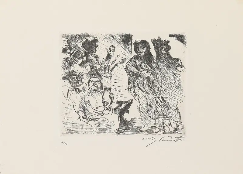 Trimalchios gästabud 12 av Lovis Corinth