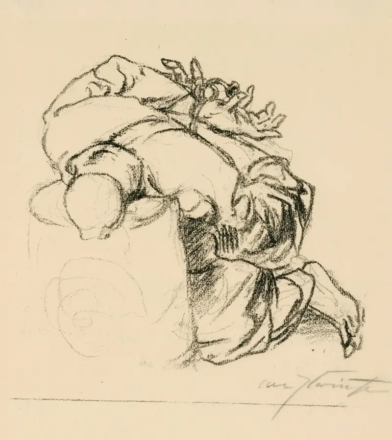 Gefesselte Figur (ev. Isaak) von Lovis Corinth