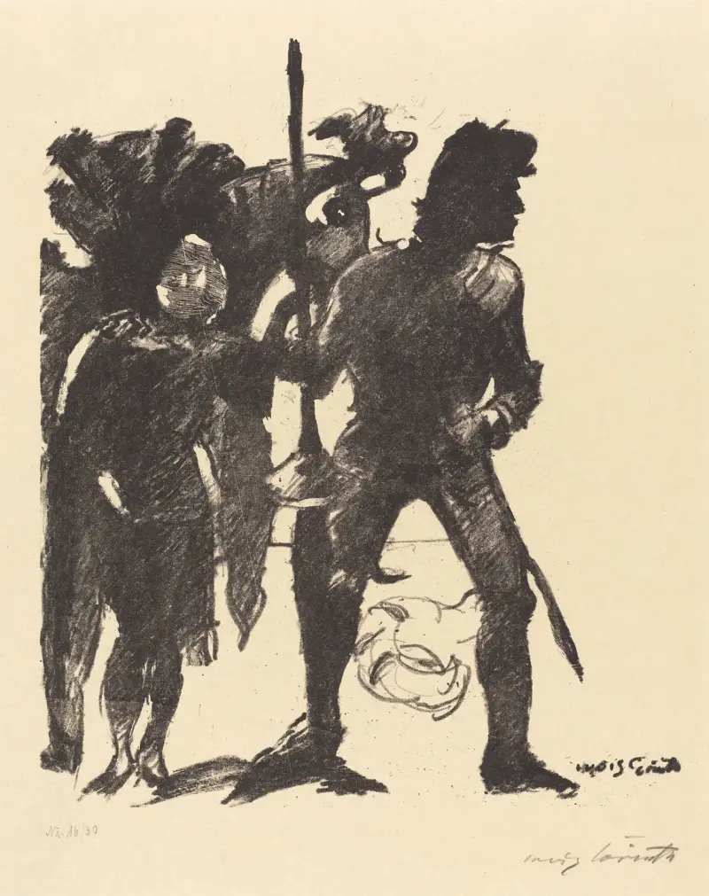 Götz von Berlichingen (Götz von Berlichingens liv, berättat av honom själv) av Lovis Corinth