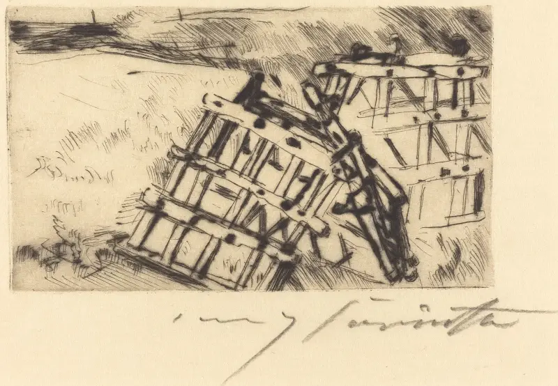 Harrow (Egge) von Lovis Corinth