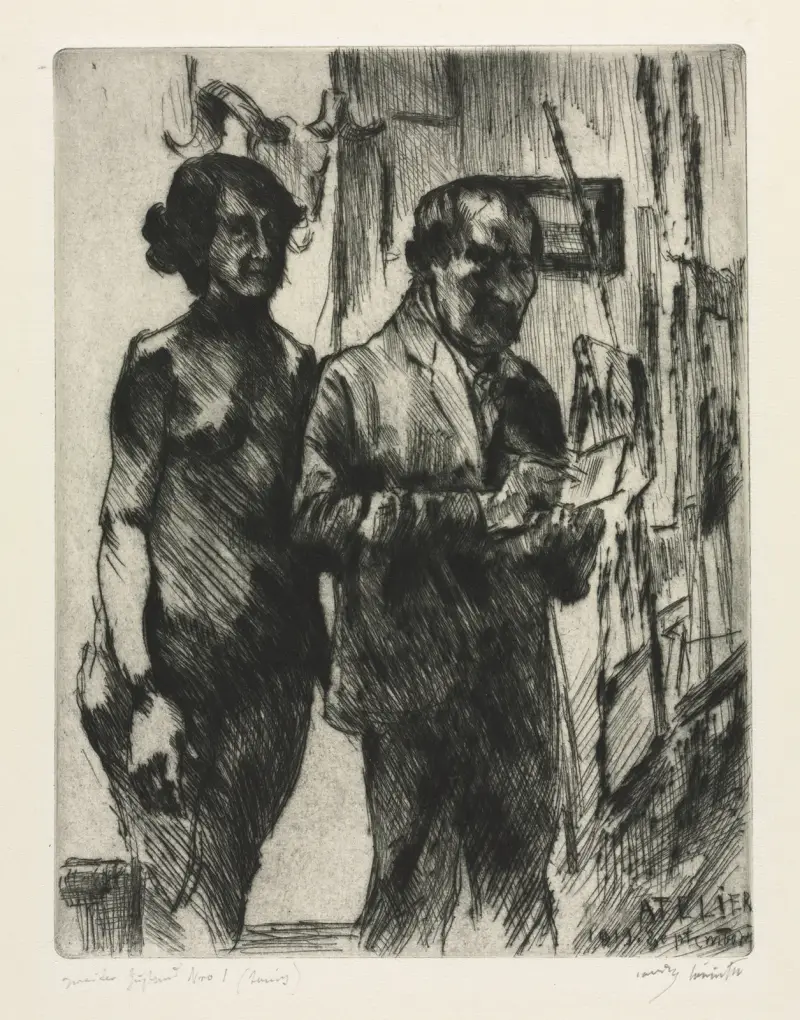 In the Studio von Lovis Corinth