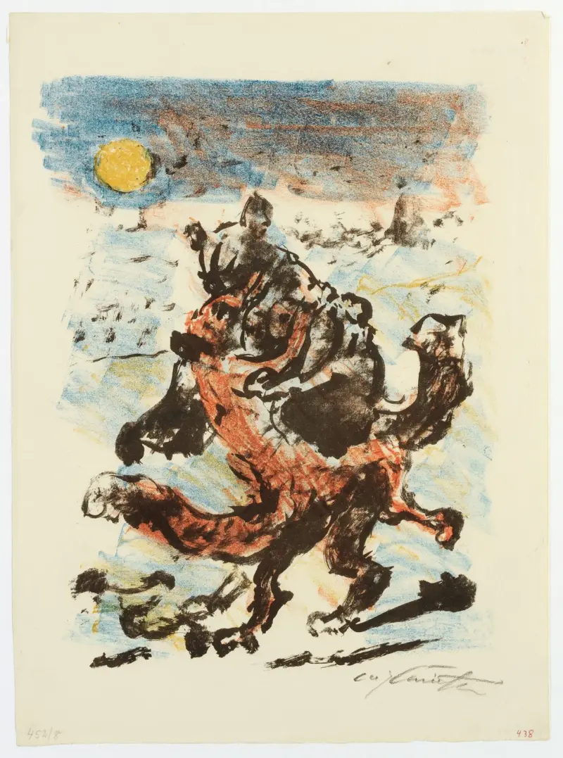 Isegrims maka Giremund ger sig åt Reinecke av Lovis Corinth