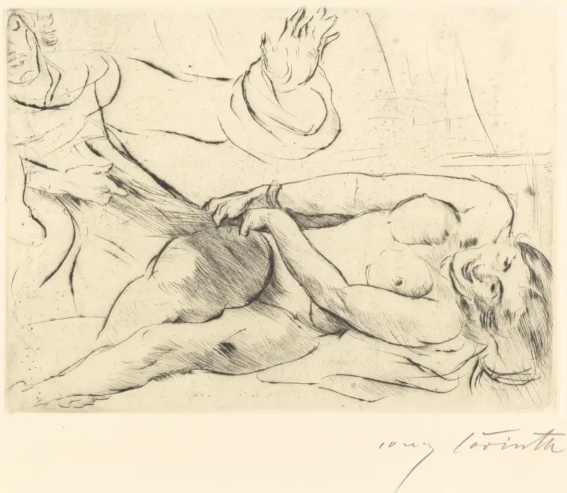 Josef och Potifars hustru – II av Lovis Corinth