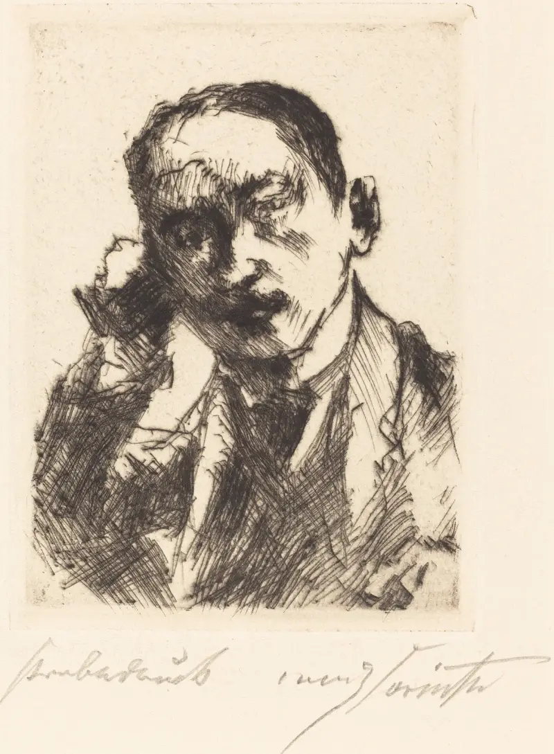 Karl Schwarz (Porträtt av K.S.) av Lovis Corinth