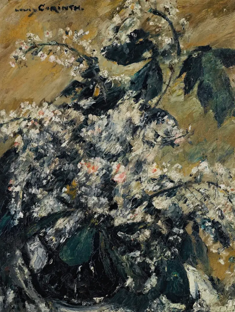 Kastanjeblommor av Lovis Corinth