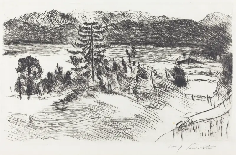 Stor Walchensee-landskapsvy av Lovis Corinth