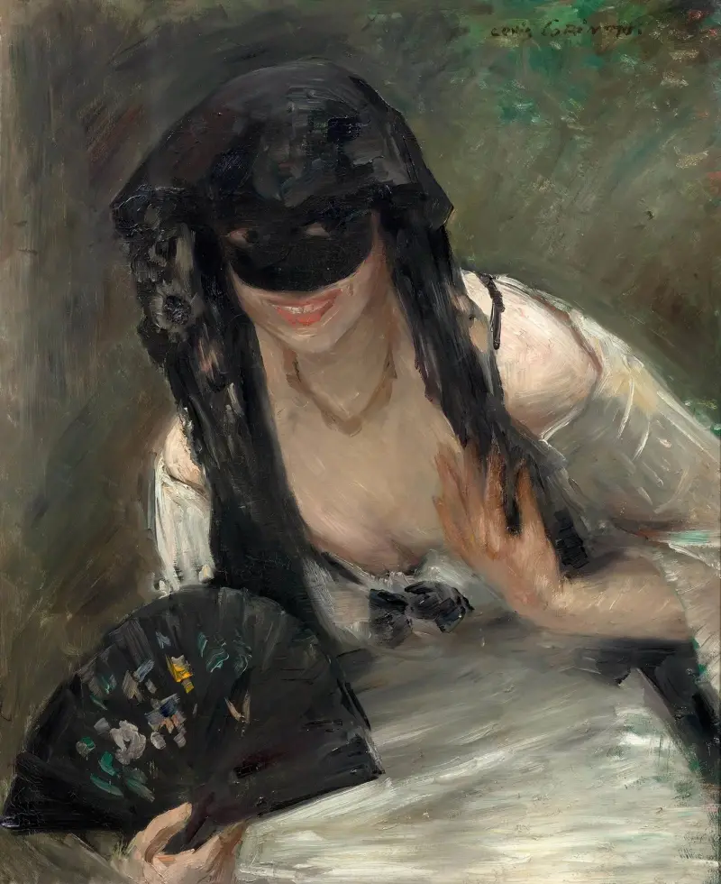 Kvinna i vit klänning av Lovis Corinth