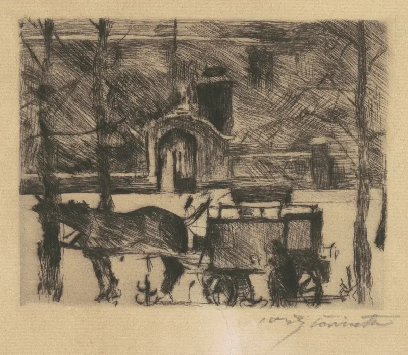 Milchwagen (Milk Wagon) von Lovis Corinth