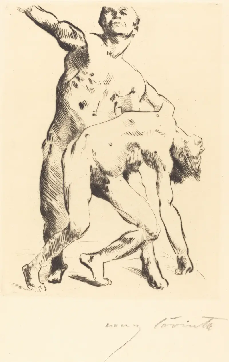 Odysseus och friarna av Lovis Corinth