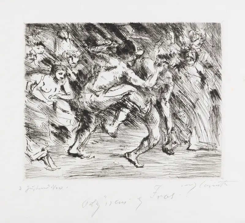 Odysseus och tiggaren av Lovis Corinth