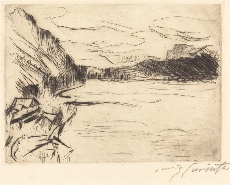 On Walchen Lake (Am Walchensee) von Lovis Corinth