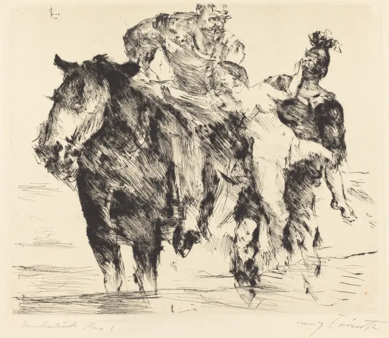 Rape (Frauenräuber) von Lovis Corinth
