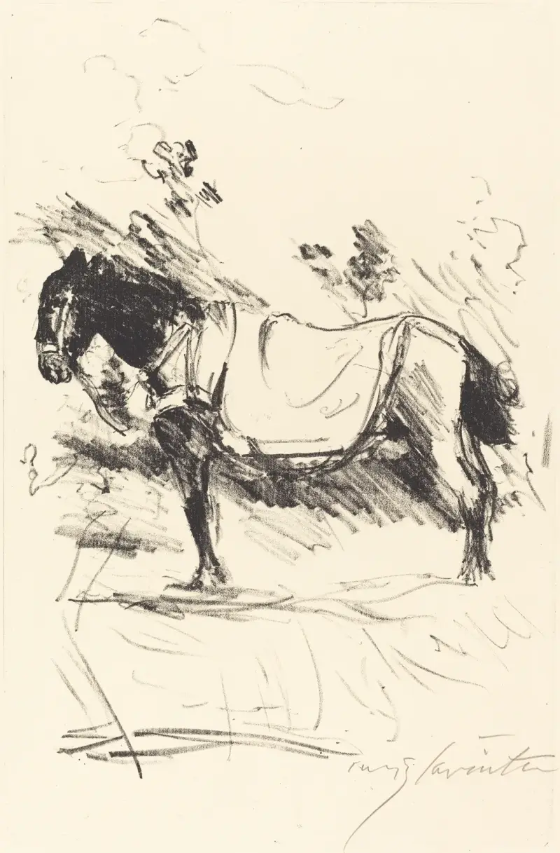 Riding-Horse (Reitpferd) av Lovis Corinth
