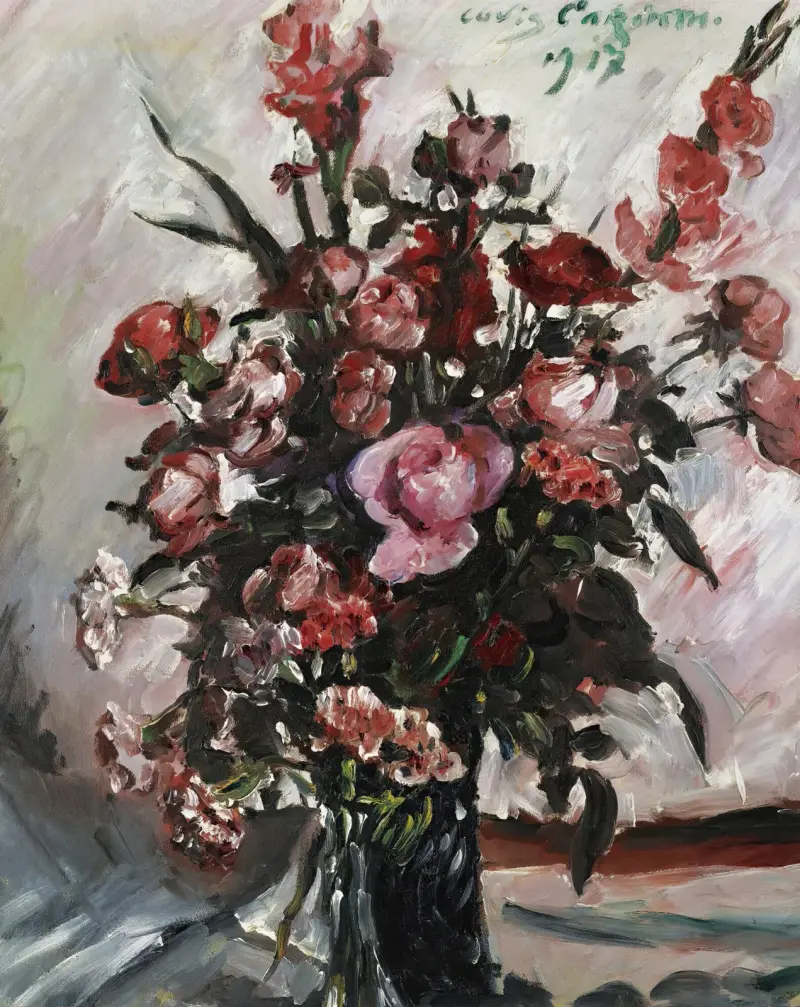 Rosa Rosen (Pink Roses) von Lovis Corinth