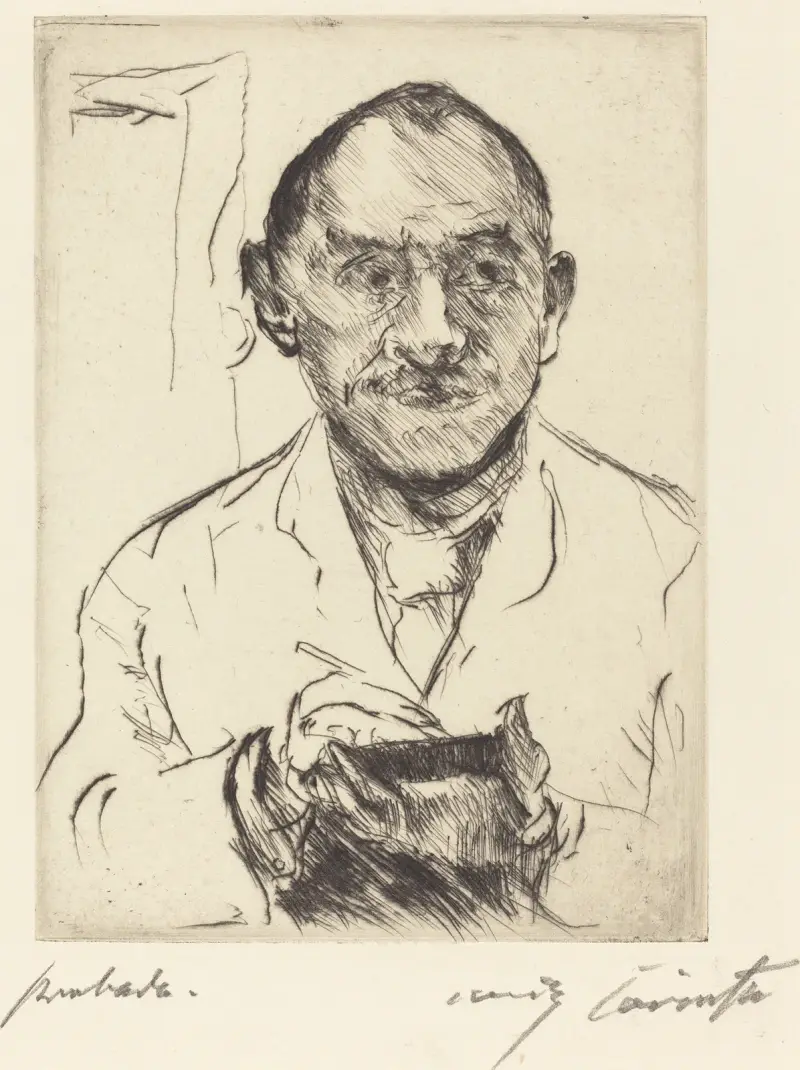 Självporträtt av Lovis Corinth