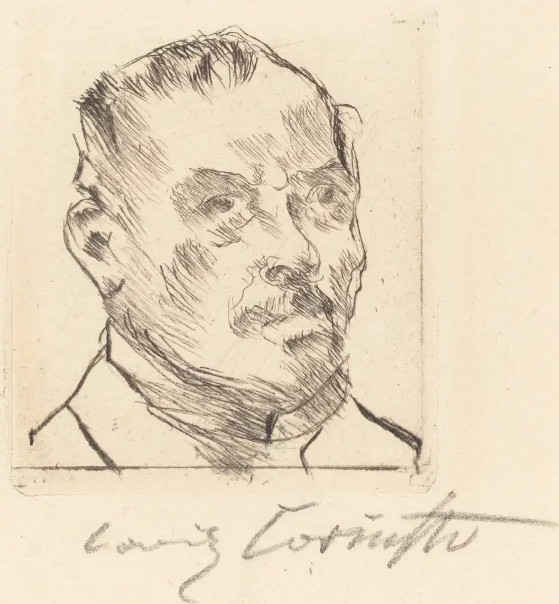 Selbstbildnis (Kopf) von Lovis Corinth
