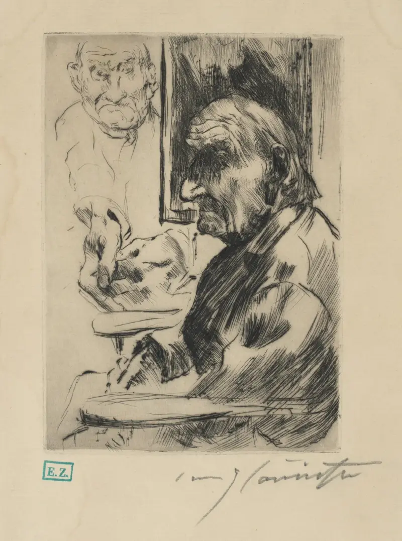 Självporträtt av Lovis Corinth