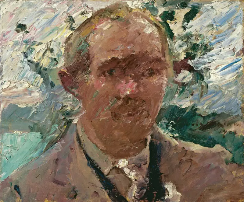 Self-portrait at Walchensee von Lovis Corinth