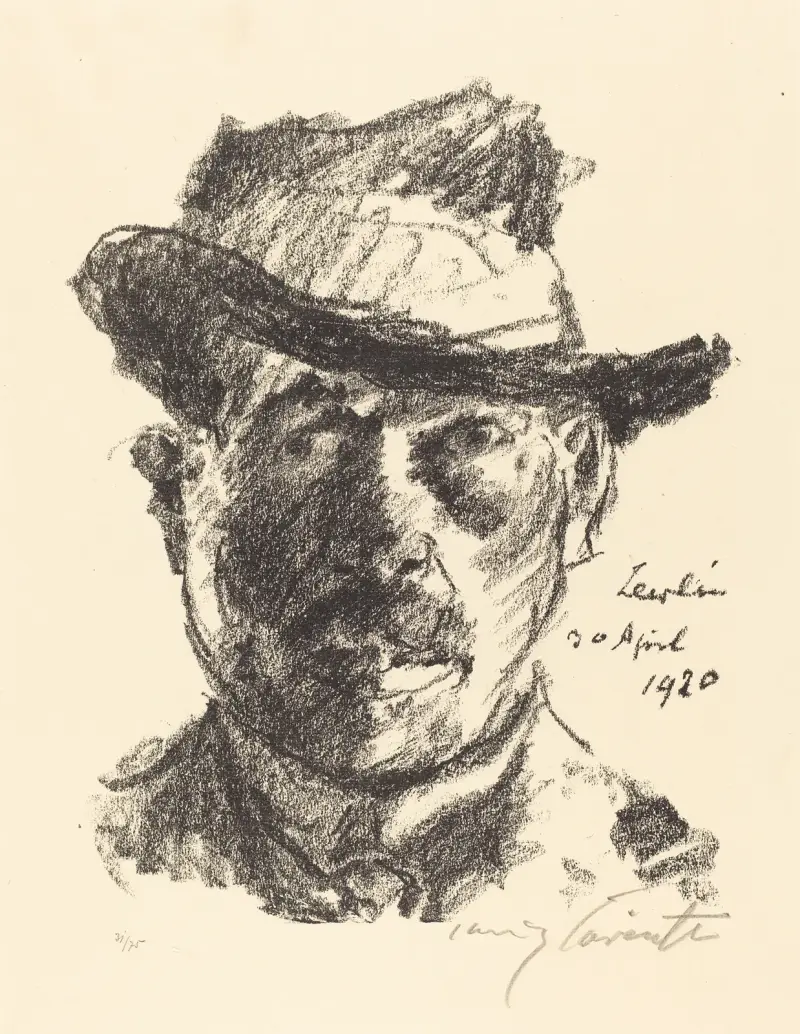 Självporträtt (Selbstbildnis) II av Lovis Corinth