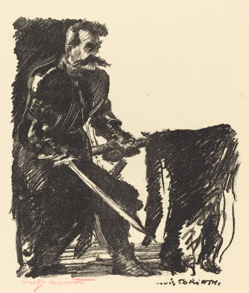 Standard Bearer (Bannerträger) von Lovis Corinth