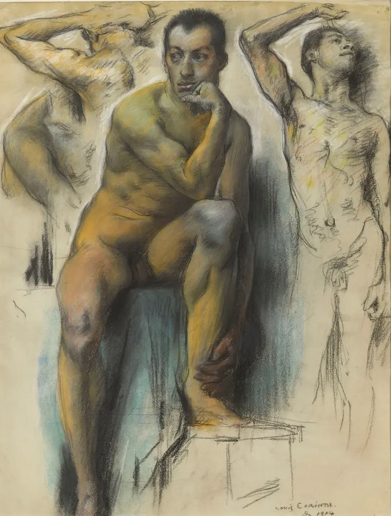 Studier av manliga nakna kroppar av Lovis Corinth