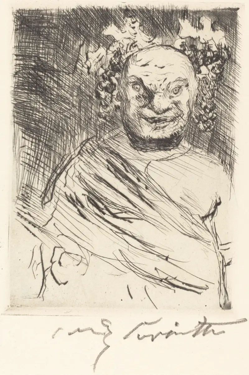 Trimalchios gästabud – pl. I av Lovis Corinth