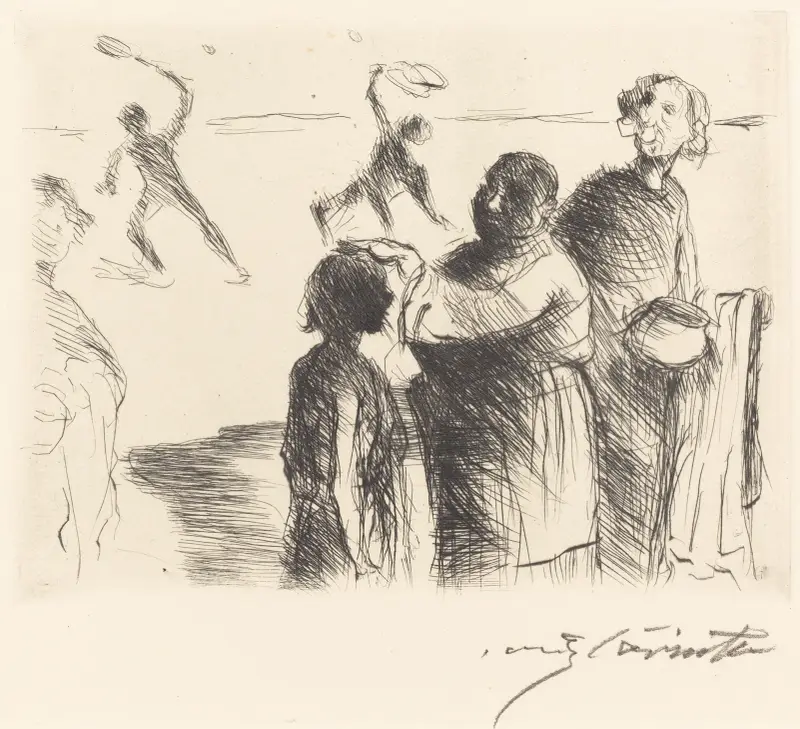 Trimalchios gästabud – pl. II av Lovis Corinth
