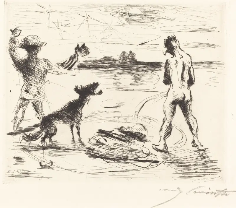 Trimalchios bankett – pl. VII av Lovis Corinth