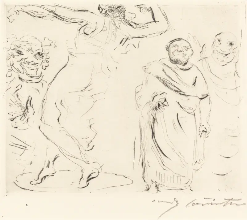Trimalchios bankett – pl. XI av Lovis Corinth
