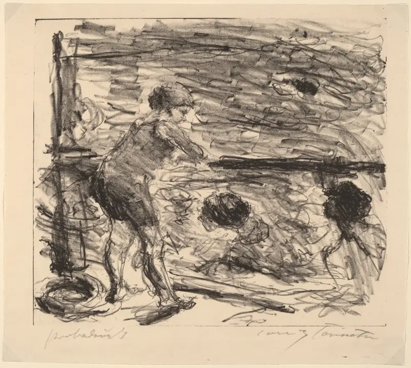 The Bath House (Badeanstalt) von Lovis Corinth