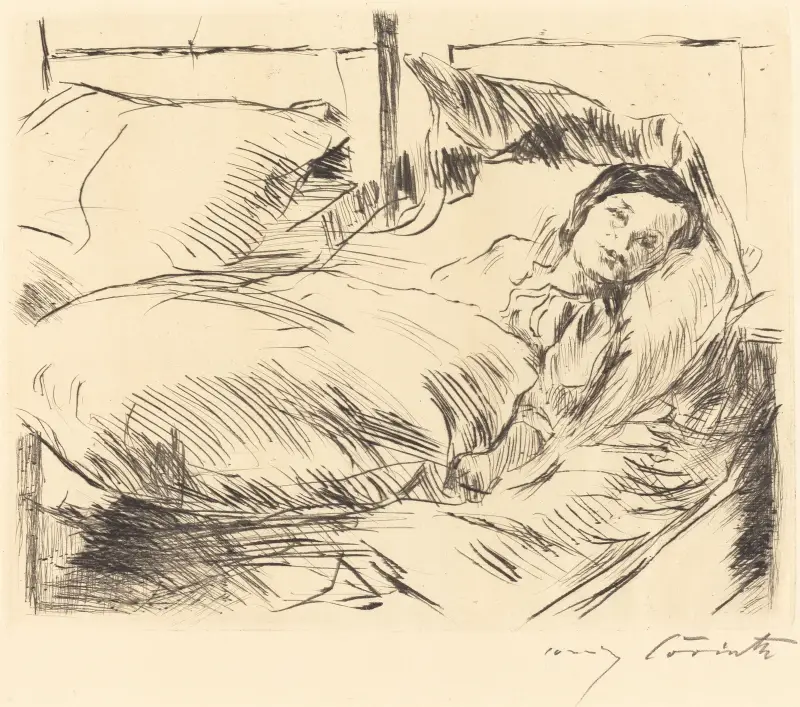 The Sick Child (Das Kranke Kind) von Lovis Corinth