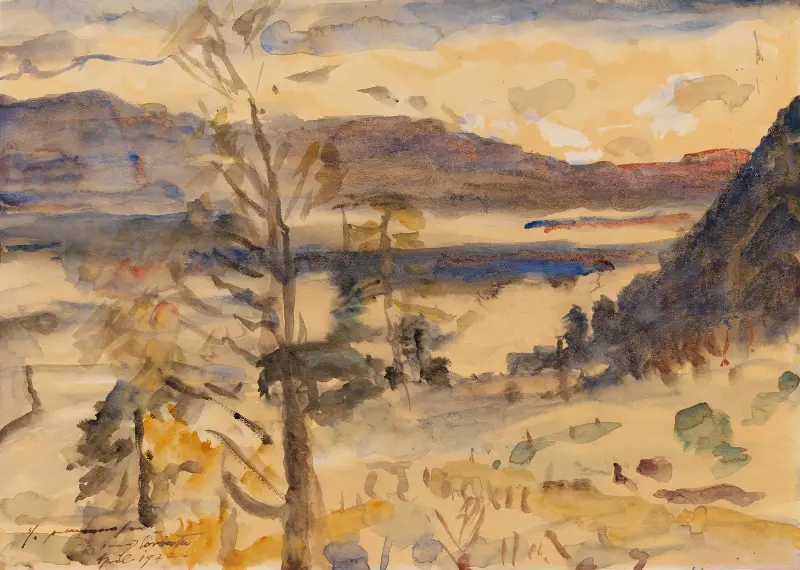 Krajina u Walchensee, Lovis Corinth