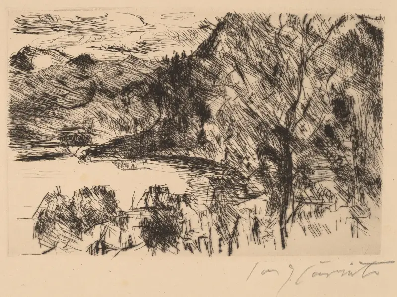 Walchensee with Jochberg von Lovis Corinth