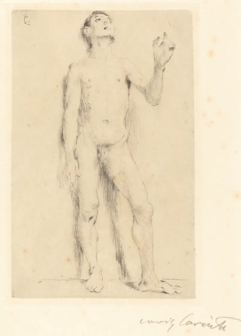 Ung manlig akt av Lovis Corinth